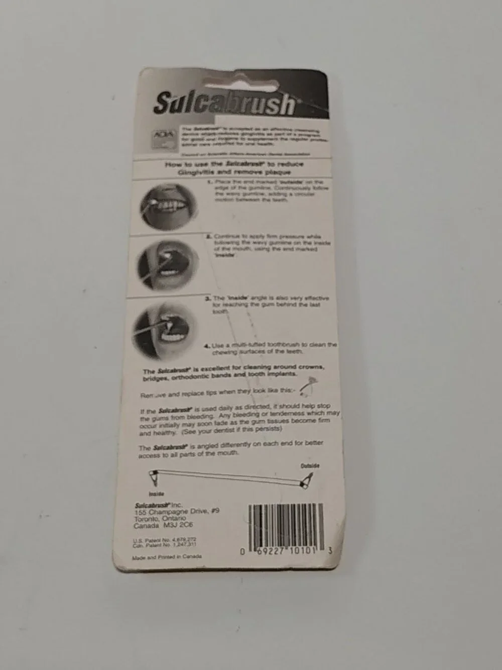 VTG Sulcabrush Healthy Gums Dental Oral Cleaning Gum Brush Sealed New